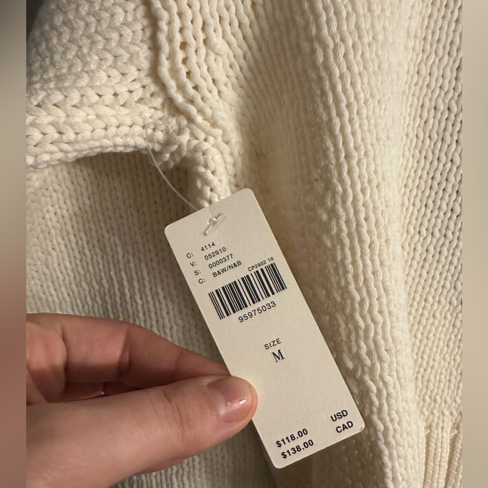 NWT RARE Anthropologie Pippa Mock Neck Icon Horse Sweater Crop Bubble Sleeve - M - Picture 8 of 11
